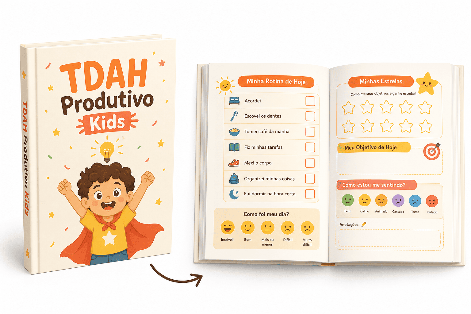Planner TDAH Produtivo Kids